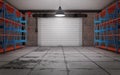 Empty garage interior Royalty Free Stock Photo