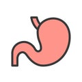 Empty Gastric, Stomach, healthcare related vector icon Royalty Free Stock Photo