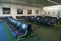 Empty gate seating area at PDX Airport Royalty Free Stock Photo