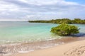 Empty German beach (Playa de los Alemanes) on Santa Cruz Island, Galapagos National Park, Ecuador