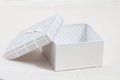 empty gift box on a white background Royalty Free Stock Photo