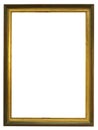 Empty Gilded Wooden Frame Royalty Free Stock Photo