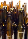 Empty glass beer bottles Royalty Free Stock Photo