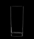 Empty glass on a black background Royalty Free Stock Photo