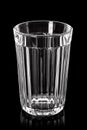 Empty glass on black background with highlights Royalty Free Stock Photo