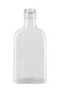 Empty glass bottle with medicine or alcohol drink vodka or whiskey isolated on white background. File contains clipping path Royalty Free Stock Photo