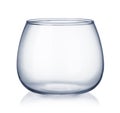 Empty glass bowl Royalty Free Stock Photo