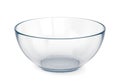 Empty glass bowl Royalty Free Stock Photo