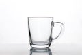 Empty glass coffee latte mug, cup Mock-up