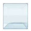 Empty glass cube