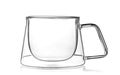 Empty Glass cup for tea or coffee Royalty Free Stock Photo