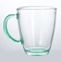 Empty glass cup Royalty Free Stock Photo