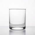 Empty Glass On Grey Background: Digital Minimalism With Clever Humor