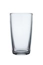 Empty glass goblet for liquid drinks, on white background Royalty Free Stock Photo