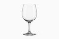 Empty glass goblet on white background Royalty Free Stock Photo