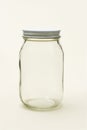Empty glass jar Royalty Free Stock Photo