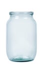 Empty glass jar. Royalty Free Stock Photo