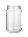 Empty glass jar isolated Royalty Free Stock Photo