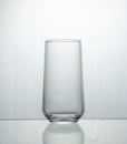 glass transparent on a white bakgraund Royalty Free Stock Photo