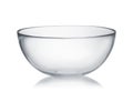 Empty glass mixing bowl