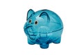 Empty glass piggy bank Royalty Free Stock Photo