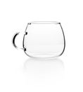 Empty glass tea cup Royalty Free Stock Photo