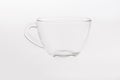 Empty glass tea cup Royalty Free Stock Photo