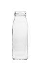 Empty glass transparent bottle for drinks isolated on white background Royalty Free Stock Photo