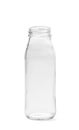 Empty glass transparent bottle for drinks isolated on white background Royalty Free Stock Photo