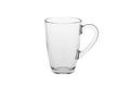 Empty glass for water, juice, cappuccino or milk isolated on white background with clipping path Royalty Free Stock Photo