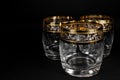 Empty glass for whiskey, brandy or bourbon Royalty Free Stock Photo