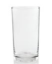 Empty glass on a white background Royalty Free Stock Photo