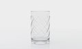 Empty glass on white background with  reflection . It clear and purity .  3D Rendering Royalty Free Stock Photo