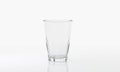 Empty glass on white background with  reflection . It clear and purity .  3D Rendering Royalty Free Stock Photo