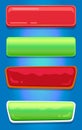 Empty Glossy Web Buttons with Place for Text Set Royalty Free Stock Photo