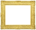 Empty golden frame