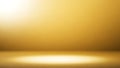Empty golden studio room with soft spotlight on floor background Royalty Free Stock Photo
