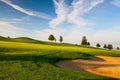 On a empty golf course Royalty Free Stock Photo