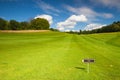 Empty golf fairway Royalty Free Stock Photo