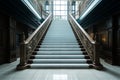 Empty, graceful stair steps reveal their inherent beauty