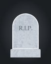 Empty gravestone vector Royalty Free Stock Photo