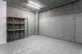Empty gray wall room interiors studio concrete backdrop Royalty Free Stock Photo