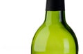 An empty green bottle of wine Royalty Free Stock Photo