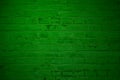 Empty green brick wall texture Royalty Free Stock Photo