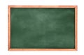 Empty green chalkboard texture hang on the white wall. double frame from green board and white background. Royalty Free Stock Photo