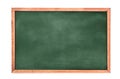 Empty green chalkboard texture hang on the white wall. double frame from green board and white background. Royalty Free Stock Photo