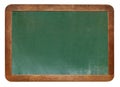 Empty green chalkboard texture hang on the white wall. double frame from greenboard and white background. image for background, wa Royalty Free Stock Photo