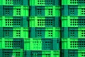 Empty green crate Royalty Free Stock Photo