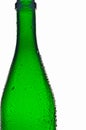 Empty green glass bottle Royalty Free Stock Photo