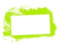 Green graffiti frame with copy space